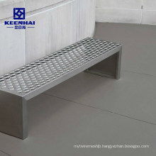 Custom Made Public Stainless Steel Outdoor Bench Seat for Park